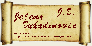 Jelena Dukadinović vizit kartica